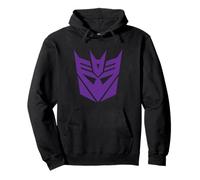 TRANSFORMERS Purple Decepticon Sigil Felpa con Cappuccio