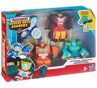 Transformers - Rescue Bots, Robot soccorritori da 12 cm, giocattolo trasformabile 2 in 1, confezione da 4 pezzi