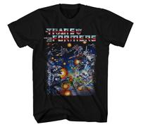 Transformers Rétro Scena 80's Cartoon Toy Licenza Ufficiale Adulto T-Shirt