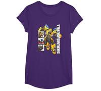 Transformers: Rise of The Beasts Box Panels Bumblebee Shot Maglietta, Ragazze, Viola, M