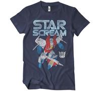 Transformers Starscream T-Shirt Uomo Lavaggio Effetto Uomo Dark Heather S-2XL