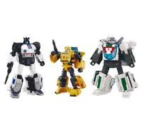 Transformers Takara Tomy Dramatic Capture Series Cybertron Chase con Origin Bumb
