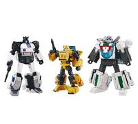 Transformers Takara Tomy Dramatic Capture Series Cybertron Chase con Origin Bumblebee, Jazz e Wheeljack, Set di action figure da collezione per adulti, 15+