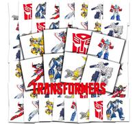 Transformers Tatuaggi per bomboniere ~ 70+ pre-tagliati individuali 5,1 x 5,1 cm Transformers tatuaggi temporanei per bambini ragazzi ragazze (Transformers Party Supplies MADE IN USA)