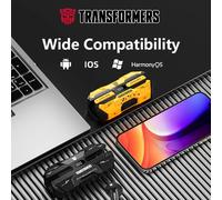 TRANSFORMERS TF-T51 Auricolari Bluetooth 5.4 TWS Auricolari da gioco a bassa latenza Cuffie musicali HiFi a lunga durata con microfono Sport