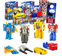 Transformers Un set di action figure - Bundle 4 Transformers Toys con Optimus Prime, Bumblebee e altri, più adesivi, altro | Figure robot per bambini