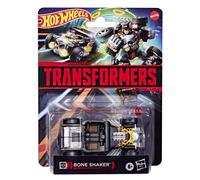 Transformers x hot wheels - bone shaker - collezionabile hasbro