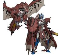 Transformers X Monster Hunter Synergenex Serie Rathalos Prime Figura