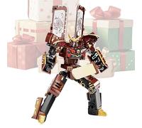 Transforming Ice Cream Robot Toy - 19cm Ice Cream Toy | Action Figure - DIY Building Blocks | Creative PP Material - Educational Puzzle Design | Kids Adults Gift Birthday Party Playset