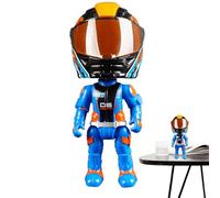 Transforming Motorcycle Doll, Action Figures Motorcycle Model, Q Versione Collezionista, Rider with Movable Joints, Fun Transformation Toy for Collectors