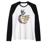 Transformo Mis Heridas en fuerza Superación y Resiliencia Maglia con Maniche Raglan