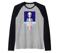Transgender Alien LGBTQ Transgender Le Persone Transgender Maglia con Maniche Raglan