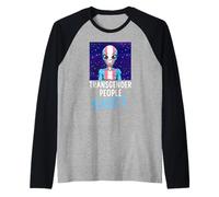 Transgender Alien LGBTQ Transgender Le Persone Transgender Maglia con Maniche Raglan