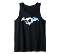 Transgender Bat Vampire Skull Trans Pride Goth Halloween Canotta