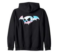 Transgender Bat Vampire Skull Trans Pride Goth Halloween Felpa con Cappuccio