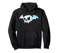 Transgender Bat Vampire Skull Trans Pride Goth Halloween Felpa con Cappuccio