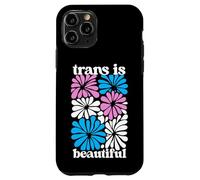 Transgender Floral Retro Flowers Trans Pride Colors Boho Custodia per iPhone 11 Pro