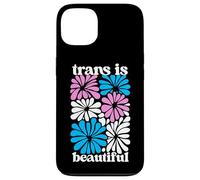 Transgender Floral Retro Flowers Trans Pride Colors Boho Custodia per iPhone 13