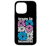 Transgender Floral Retro Flowers Trans Pride Colors Boho Custodia per iPhone 14 Pro Max