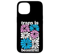 Transgender Floral Retro Flowers Trans Pride Colors Boho Custodia per iPhone 15
