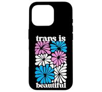 Transgender Floral Retro Flowers Trans Pride Colors Boho Custodia per iPhone 16 Pro