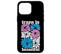 Transgender Floral Retro Flowers Trans Pride Colors Boho Custodia per iPhone 16 Pro Max