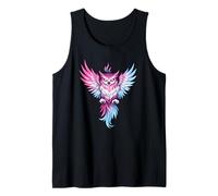 Transgender Owl Bird Trans Pride Flag Colors Tattoo Style Canotta