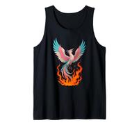 Transgender Phoenix Bird Trans Pride Flag Rising from Ashes Canotta