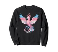 Transgender Phoenix Bird Trans Pride Flag Rising From Ashes Felpa