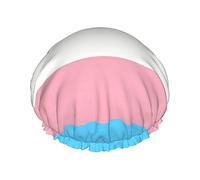 Transgender Pride Flag Cuffie da a Cuffia da bagno riutilizzabile Cappello da a elastico da bagno Morbido impermeabile per cappucci per capelli di tutte le lunghezze