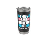 Transgender Pride Trans Bicchiere termico in acciaio inox doppia parete