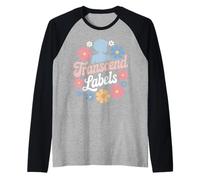 Transgender Pride Trans Maglia con Maniche Raglan