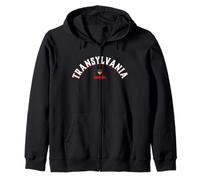 Transilvania - Visita Romania Vampiro Halloween Gothic Felpa con Cappuccio