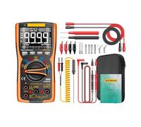 Transistor Capacitor NCV Detector Lcr Meter Multimetro Digitale 9999 Tester Analogico Professionale True AC/DC Accurato Analisi Rilevamento Completa(SZ18 Orange Pro)