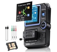 Transistor Tester,Multifunzionale Portatile Tester Per Componenti Smd Diodi Triodi Zeneri Tester Tester Per Batteria Induttanza Misuratore LCR/MOS/PNP/NPN/ESR