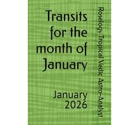 Transits for the month of January: January 2026: 1