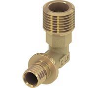 TECEflex Mamelon de transition coudé, bronze au silicium, 707803, 707803, Versione: Dimensioni 20 x filettatura esterna (R) 3/4"