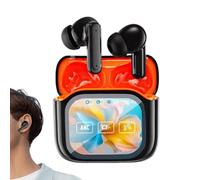 Translator Earbuds, Wireless AI Earbuds, Smart Noise Cancelling Earphones, Real Time LED Display Translator, Ideal for Workout, Travel, Business, Workplace, Study, and Vacation