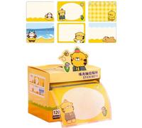 Translucent Memo Pad, Clear Glitter Sheet, Note with Cute Aesthetic Sparkly