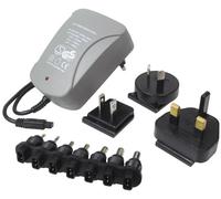 Transmedia - Adattatore da viaggio 2500 mA con prese adattabili per GB/US/AU/EU + 7 connettori, 100-240V, 3/3.3/5 / 6/6.5/7 / 8.4V NTT11L