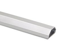 Transmedia - Canalina in alluminio, 33 mm, lunghezza 0,75 m, 2 pezzi, colore: Argento