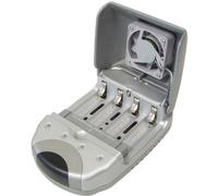 Transmedia - Caricabatteria 2 x/4 x AA, 2 x/4 x AAA NiCd/NiMH, da Delta V controllo, Ventola NL5L