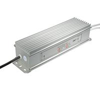 Transmedia LTE11L - Alimentatore per lampade a LED da 12 V/150 W, 12500mA, classe di protezione IP67, cavi attacco max. 250 mm, 240 x 67 x 56 mm