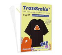 TRANSMILE A3X10, 1 Carta siliconata Carta per trasferimento Termico per Stampante a Getto d'inchiostro e Laser, Vinile per trasferimento Termico stampabile per Tessuti Scuri
