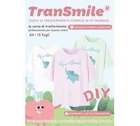 TRANSMILE (A4X10 Carta per trasferimento a Caldo per Magliette, Vinile stampabile per trasferimento a Caldo Trasferimenti termoadesivi per Stampante a Getto d'inchiostro,Stampa Non speculare