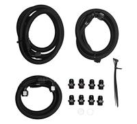 Transmission Cooler Lines Kit Nero Anodizzato, Linee di Raffreddamento in PTFE per Chevy 6.6L Duramax LLY LBZ LMM 2006-2010 - Raffredda la Trasmissione, Alta Resistenza e Durat