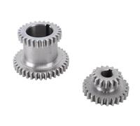Transmission Duplicate Gear Replacement, Metal Lathe Duplicate Gear Set Gearboxs Steel Gear Kit for Mini Lathe