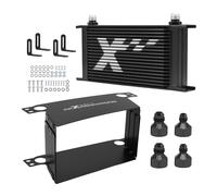 Transmission Oil Cooler 19 File Universale Alluminio Kit Completo AN10 8AN 6AN