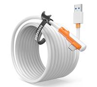 TRANSNOVO Cavo Link 5m Compatibile con Meta Quest 3/3S/2/Pro/Pico 4, Accessori per Giochi PC/Steam VR, Trasferimento Dati ad Alta Velocità USB 3.2 A a Type-C