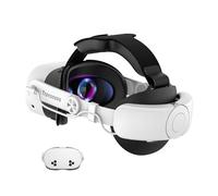 TRANSNOVO Cinturino per Testa Compatibile con Meta Quest 3S Accessori, Cinturino Elite con Batteria da 10000mAh e Regolazione Retrattile a Un Solo Pulsante, Maggiore Comfort e Tempo di Gioco Esteso